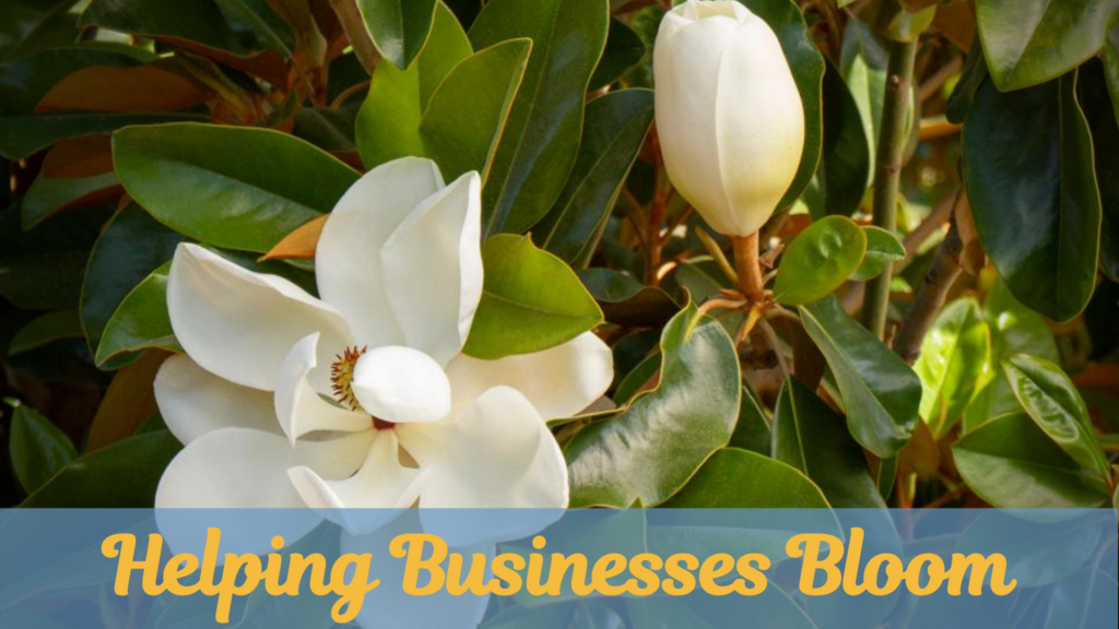 Southern Marketing Team. Tag Line: Helping Businesses Bloom. Marketing Services.